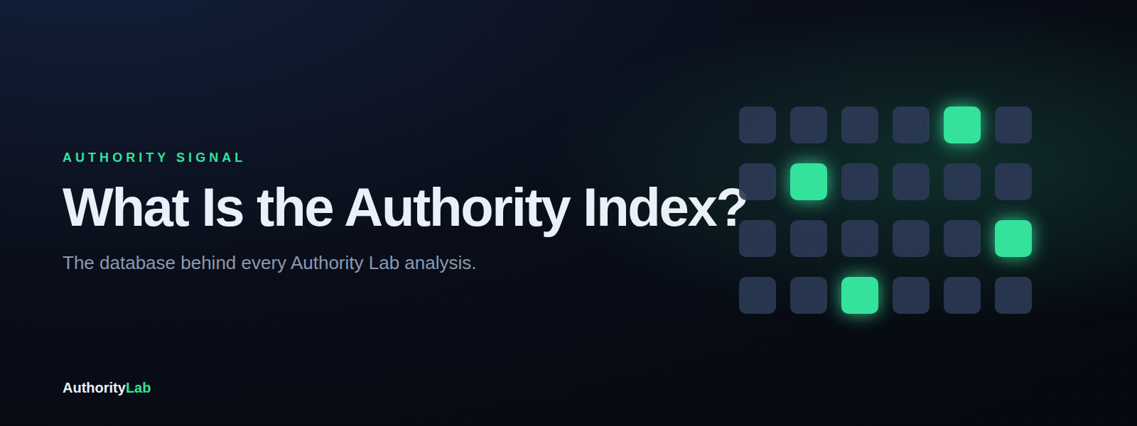 What Is the Authority Index?
