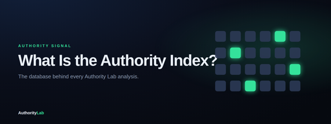 What Is the Authority Index?
